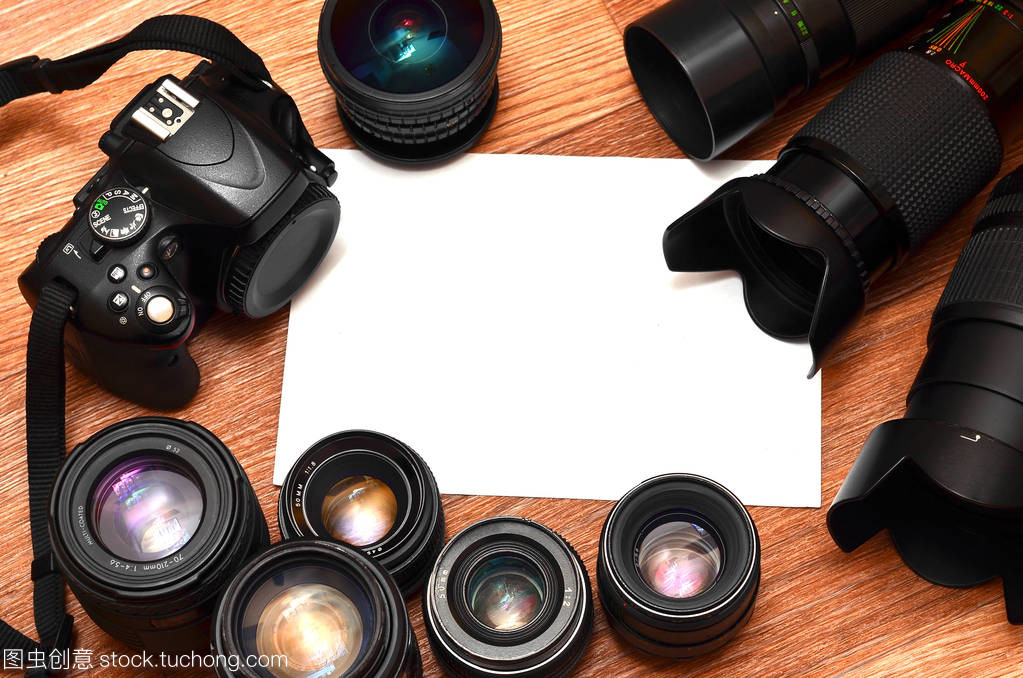 静物与数字 photocamera 套件