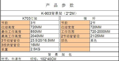 【OUKAY厂家直销 K903收缩式横杆背景架 2*2M 使用方便易携带】价格,厂家,图片,摄影台、摄影背景,余姚市欧凯摄影器材-